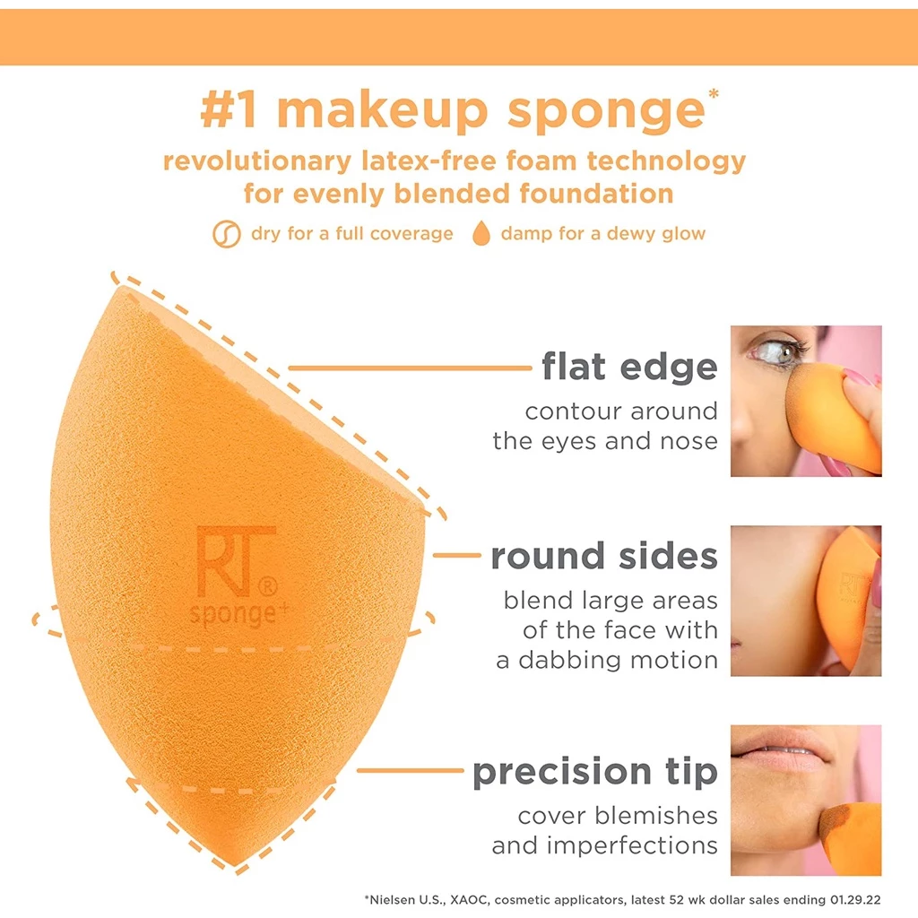 Set 4 Mút Trang Điểm Cao Cấp RT REAL TECHNIQUES 4 Miracle Complexion 91553